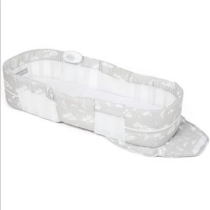 Baby Delight Snuggle Nest Harmony Portable Infant Lounger | Silver Clouds